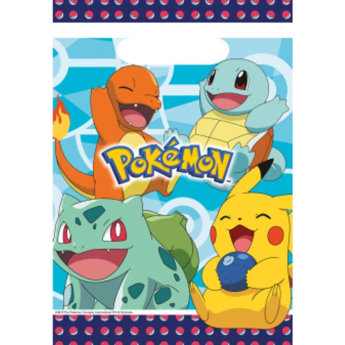 Riethmüller, Geschenkverpackung, Pokémon-Partytüten (Geschenktüte, 8 x)
