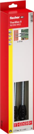 Image du produit Fischer Abstandsmontagesystem TherMax II 16/250 M12 (2) (2 pcs)