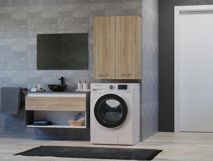 Productafbeelding Topeshop Wasmachinekast POLA MINI DD 64x30xH90 Sonoma (64 x 30 x 90 cm)