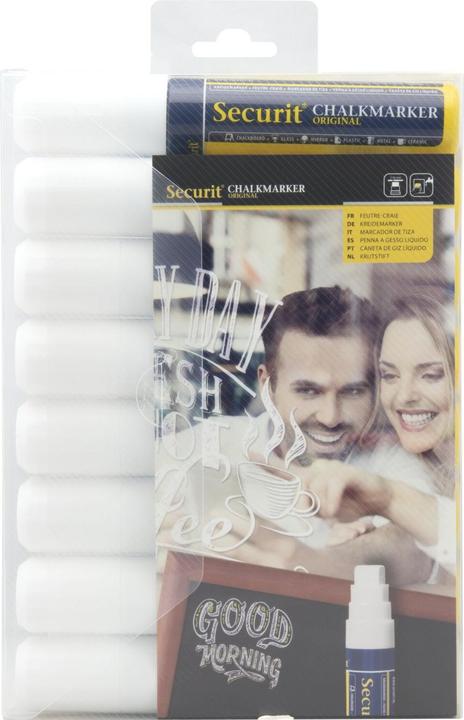 Produktbild Securit Kreidemarker ORIGINAL LARGE, 8er Etui, weiá (8x)