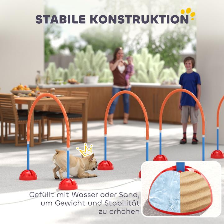Immagine prodotto PawHut Hund Agility Set Kunststoff Blau+Orange (Destrezza)