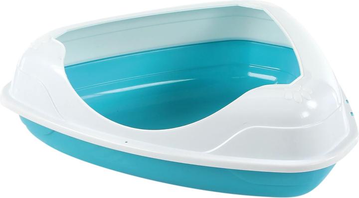 Image du produit Swisspet Toilettes d'angle pour chats Baystar bleu (Bac à litière d'angle pour chats)