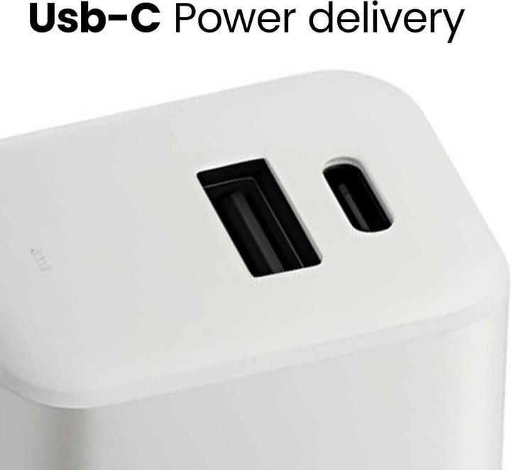 Image du produit Native Union Fast GaN Changer Schnellladegerät weiss / 1x USB-C / 1x USB-A / 45W (45 W)