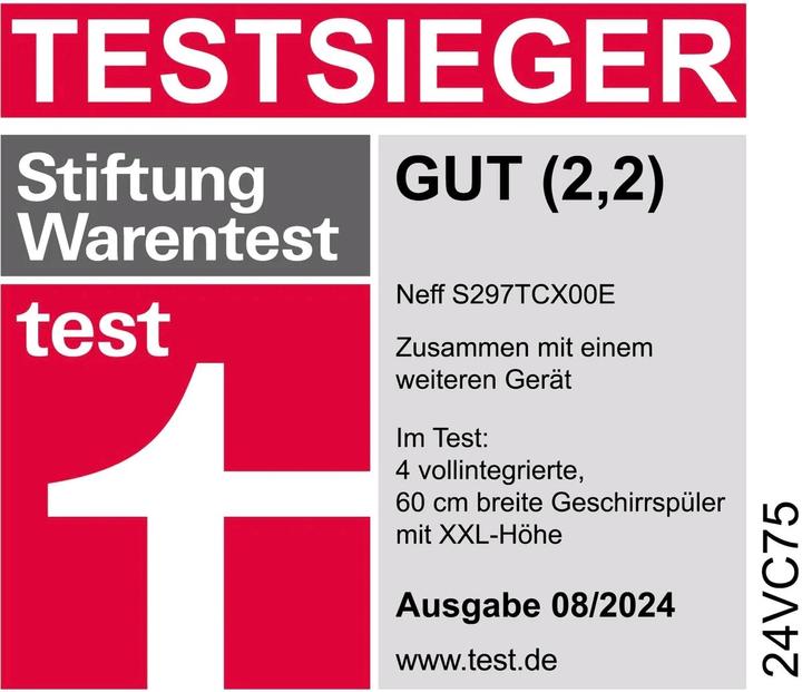 Actual product image Neff S297TCX00E