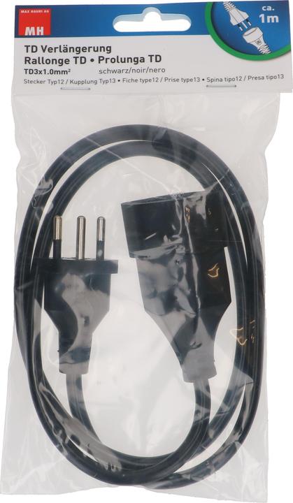 Image du produit Max Hauri Rallonge TD H05VV-F3G1.0 (1 m, Type 13)