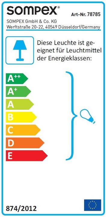 Label énergétique Sompex Baloni (E27)