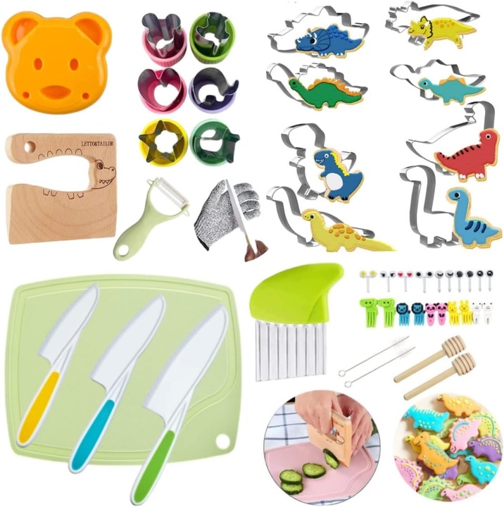 Immagine prodotto Letto & Tailor Set di coltelli da cucina per bambini
