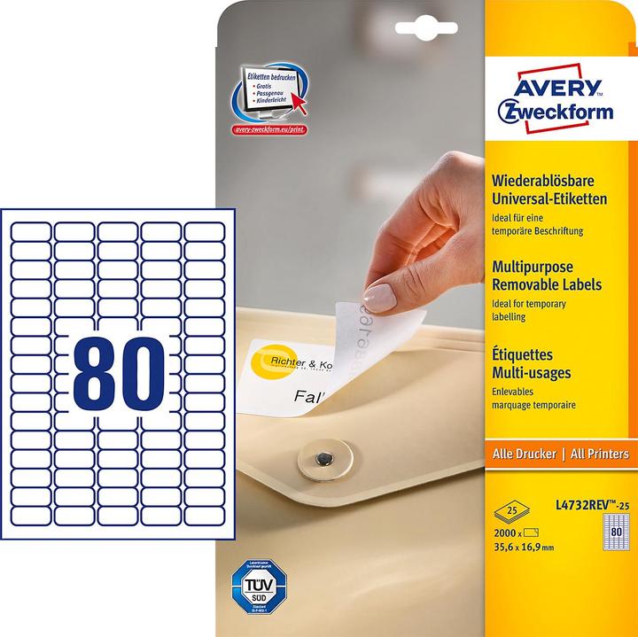 Produktbild Avery Universal-Etiketten