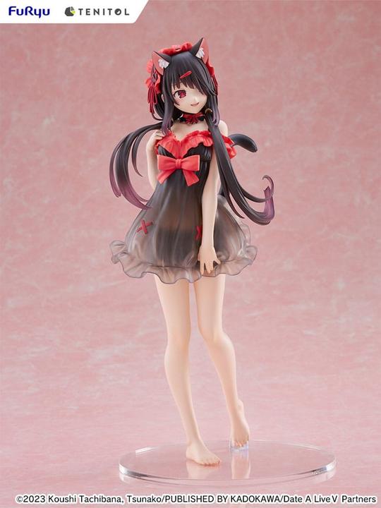 Actual product image Furyu Date A Live V Tenitol Tall PVC Statue Kurumi Tokisaki 30 cm