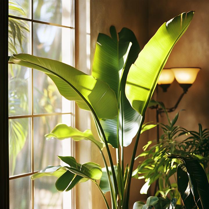 Produktbild Plant in a Box Strelitzia Nicolai - Paradiesvogelblume (55 cm)