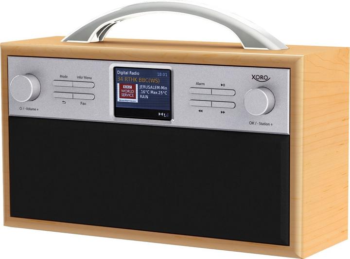 Actual product image Xoro dab 250 ir wifi stereo internet radio dab+/fm/spotify/bluetooth brown (DAB+, FM, Bluetooth, Wi-Fi)