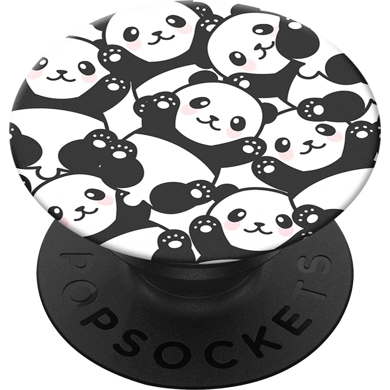 PopSockets Pandamonium, Smartphone Halterung, Schwarz, Weiss