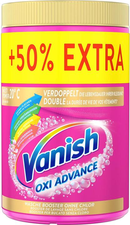 Vanish Pulverwaschmittel Gold Oxi Advance Pink 1.35 kg (50 Waschgänge, Pulver)