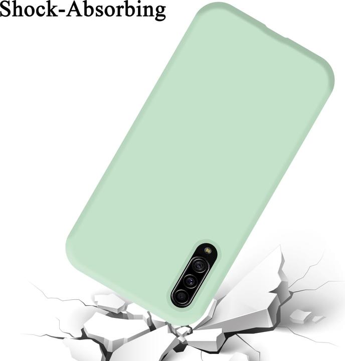 Actual product image Cadorabo TPU Liquid Silicone Case Cover for Samsung Galaxy A90 5G (Samsung Galaxy A90 5G)