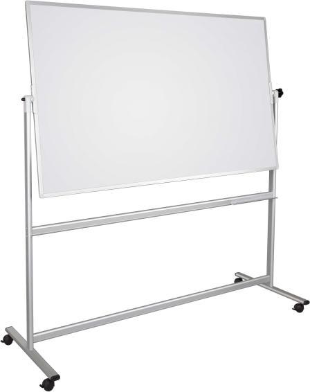 Actual product image Naga Mobile and movable whiteboard 120 × 90 cm magnetisk med aluminiumsstel og ramme incl pennebakke
