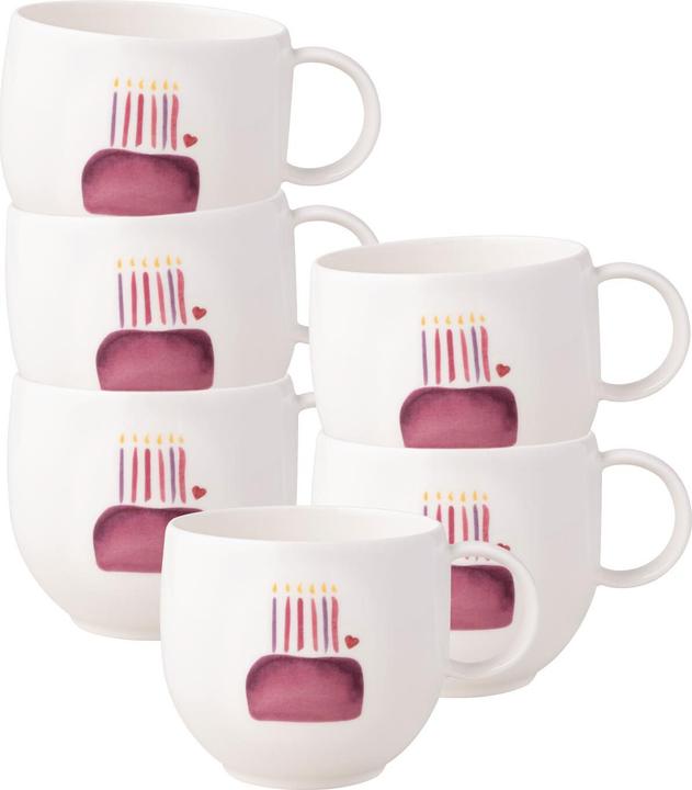 Image du produit Villeroy & Boch With Love Tasse à anse Happy Birthday (290 ml, 6 x)