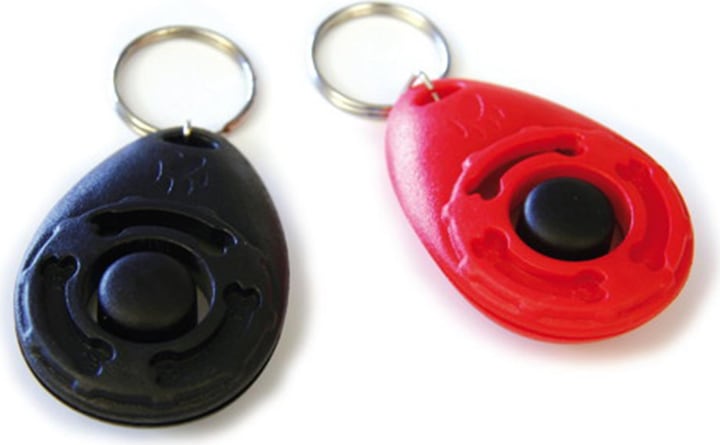 Swisspet Akustik Clicker mit Schlüsselring (One Size, Agility, Obedience)