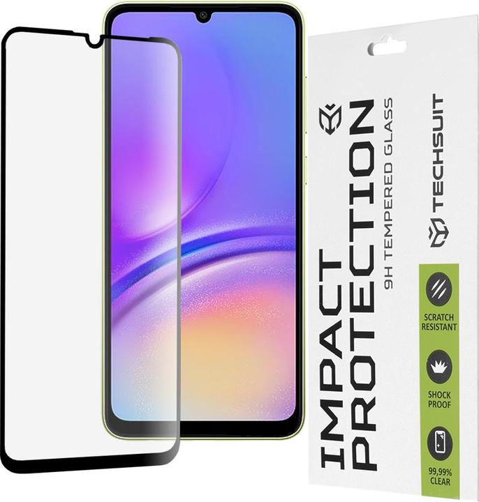 Techsuit - 111D Full Cover / Full Glue Glass - Samsung Galaxy A05 / A05s - Black (1 Stück, Samsung Galaxy A05, Samsung Galaxy A05s)