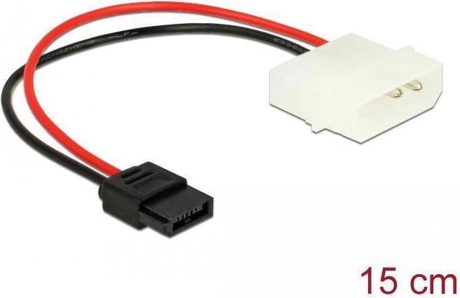 Actual product image Delock Power supply Slimline SATA power (R) to internal power supply, 4-pin (S)