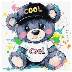 Ideyka Malen nach Zahlen - Cooler Teddybär für Kinder