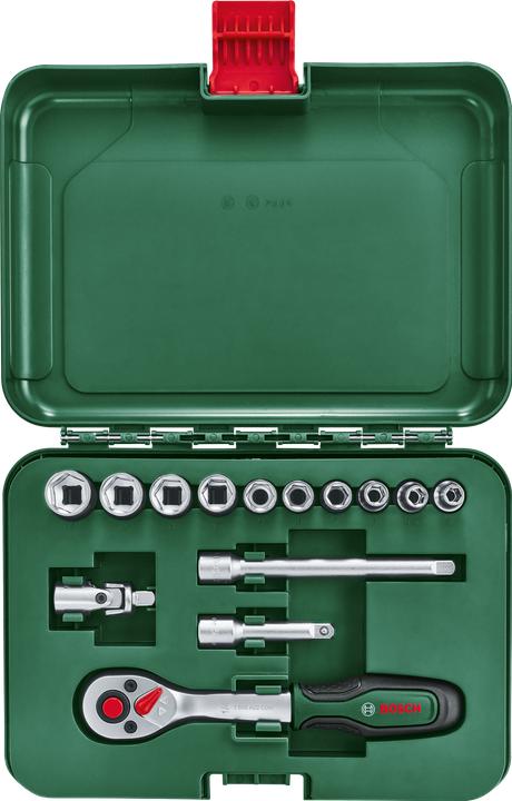 Actual product image Bosch Home & Garden 1/4" socket spanner set 14-piece