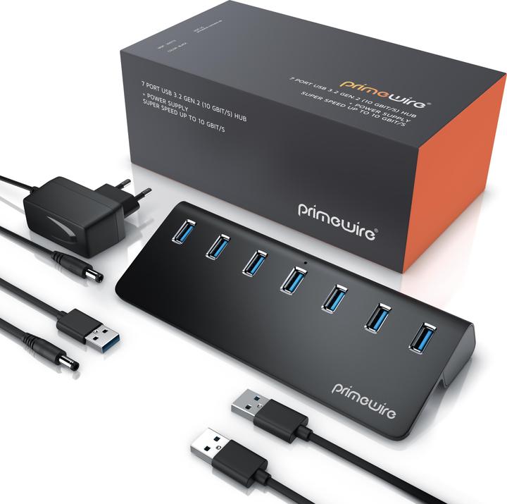 Immagine prodotto Primewire Hub attivo (USB-A, 7 porte)