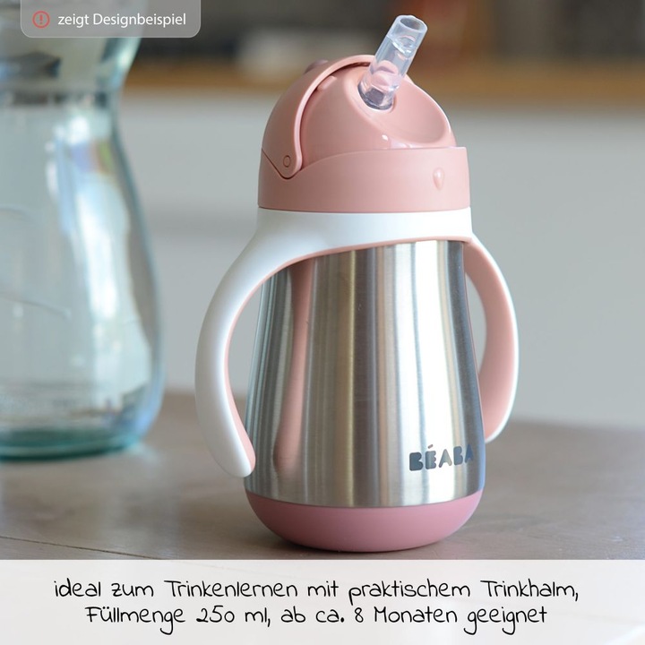 Actual product image Beaba Straw Cup Inox
