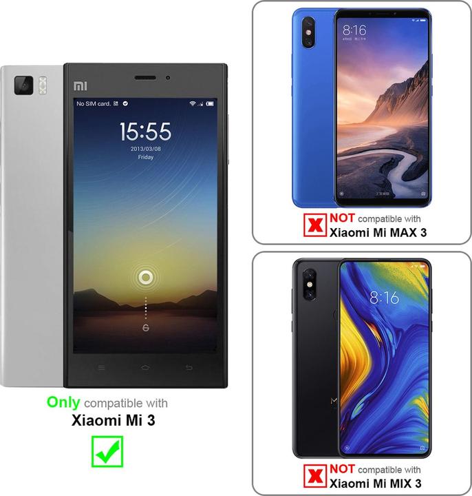 Produktbild Cadorabo Displayschutzglas (1 Stück, Xiaomi Mi 3)
