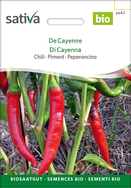 Immagine prodotto Sativa De Cayenne – Chilli Bio (Semi di verdura)