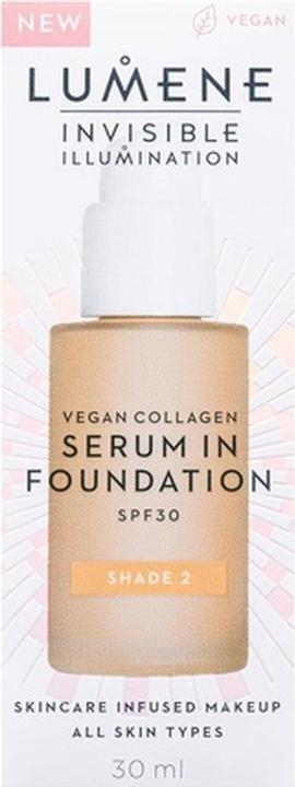 Image du produit Lumene Fond de teint sérum teinté Invisible Illumination SPF30 avec sérum de collagène végétalien et (2)