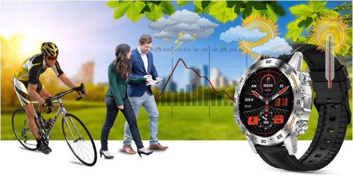 Produktbild Gravity SMARTWATCH MĘSKI GT9-6 - WYKONYWANIE POŁĄCZEŃ, CIŚNIENIOMIERZ (sg021f)