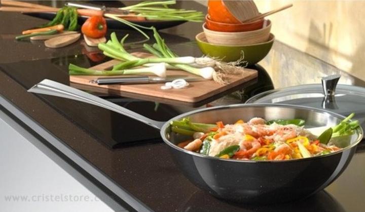 Produktbild Cristel Wokpfanne Strate (28 cm, Wok Pfanne, Edelstahl)