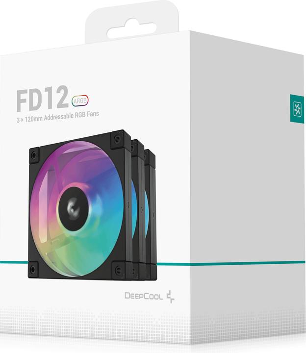 Produktbild Deepcool FD12 120x120x25 3in1 ARGB bk (120 mm, 3 x)
