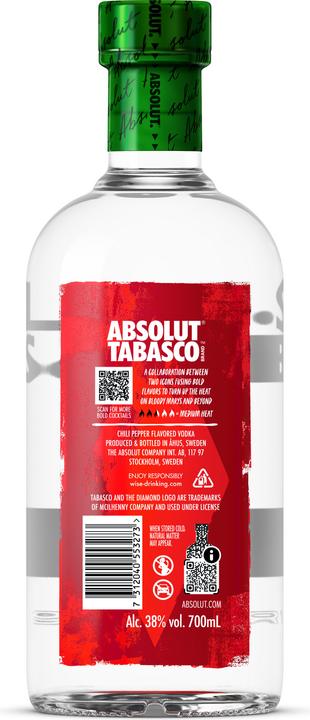 Actual product image Absolut Tabasco Vodka 0,7l