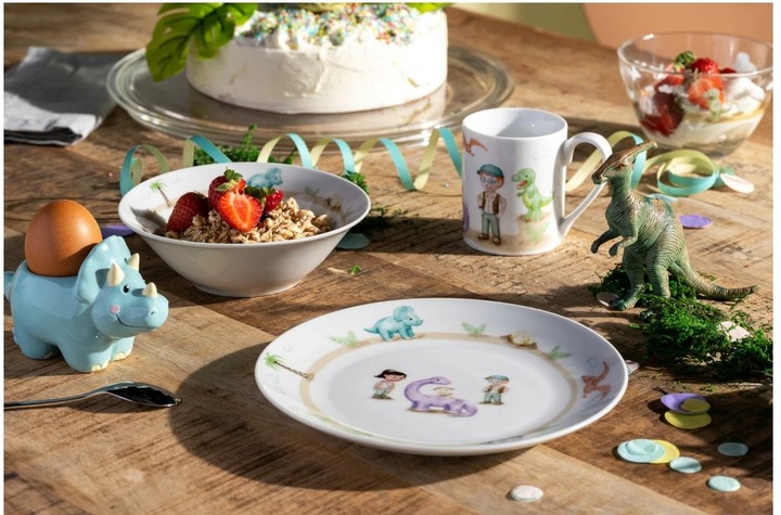 Immagine prodotto Leonardo Portauovo per bambini Avventura Dinosaur, Azzurro (1 x)