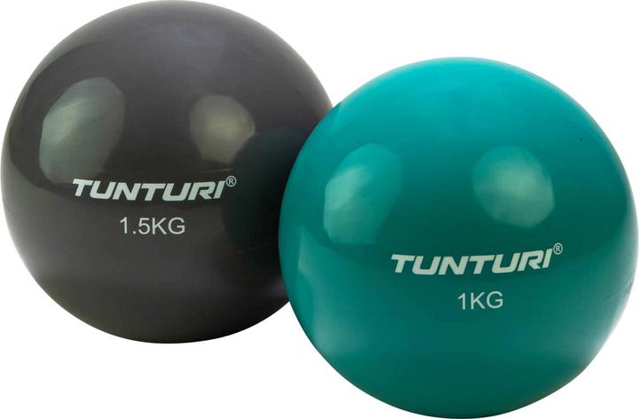 Image du produit Tunturi Yoga und Pilates Toning Ball Türkis (1.08 kg, 120 mm)