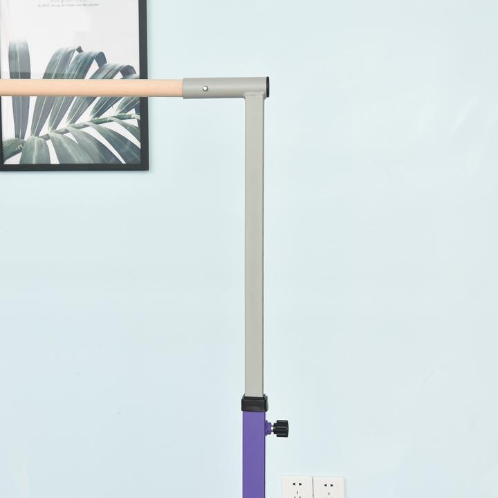 Image du produit Homcom Gymnastik-Turnreck Stahl, Buchenholz Violett