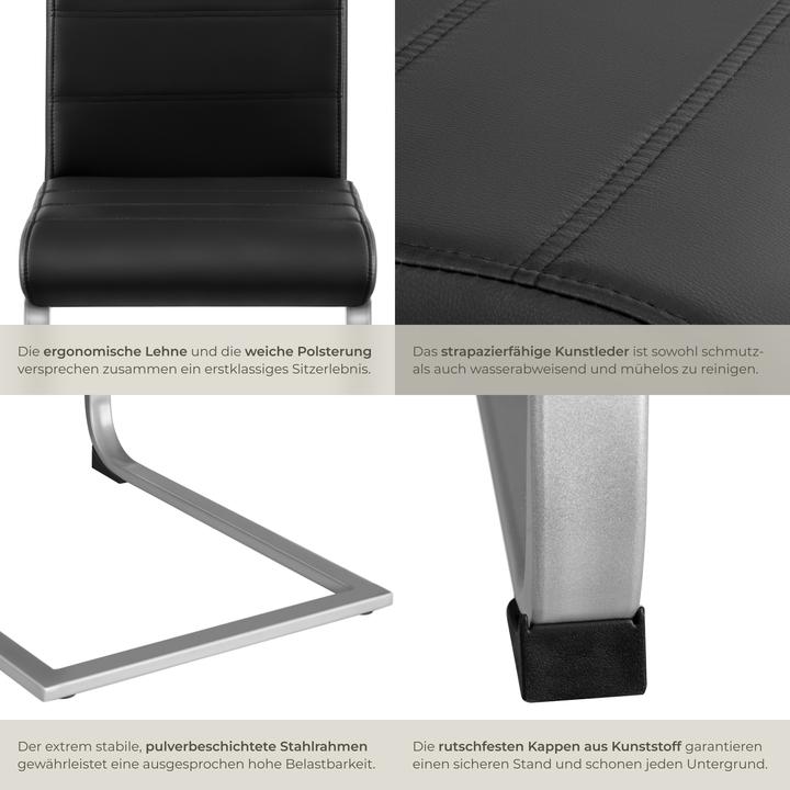 Image du produit tectake 4x chaise à bascule