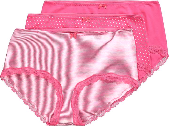 Produktbild Ulla Popken Hipster, 3er-Pack, Streifen / Punkte / uni (46, 48)