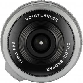 Produktbild Voigtländer Color-Skopar 18mm / 2.8 asph. silber (Fujifilm X, APS-C / DX)