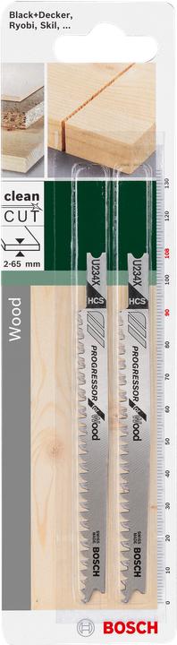Produktbild Bosch Zubehör Stichsägeblatt HCS, U 234 X Progressor for Wood
