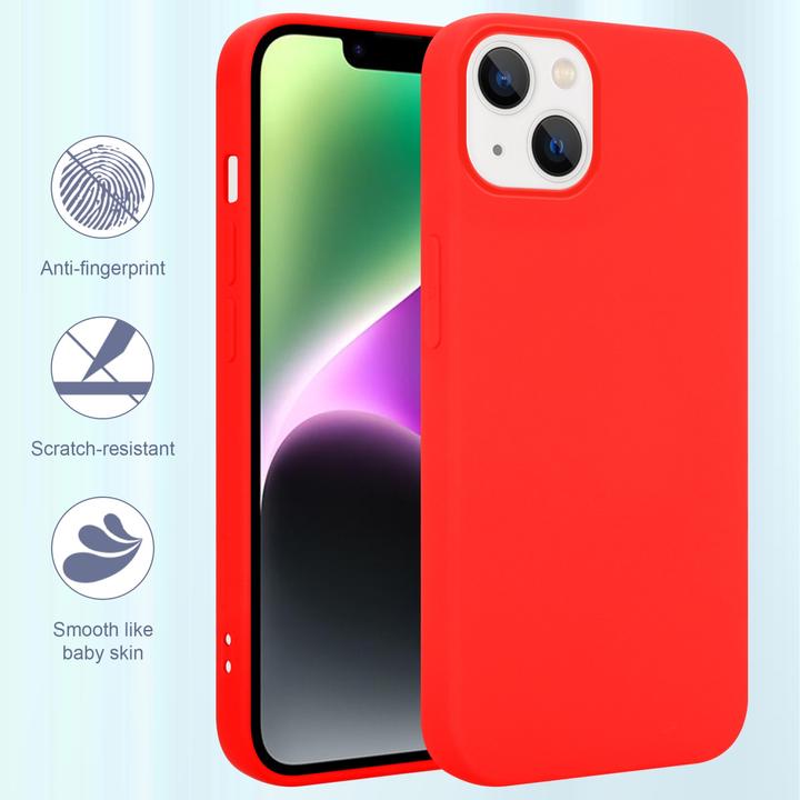 Produktbild Cadorabo Hülle für Apple iPhone 14 im TPU Liquid Silicone Case Style (Apple iPhone 14)