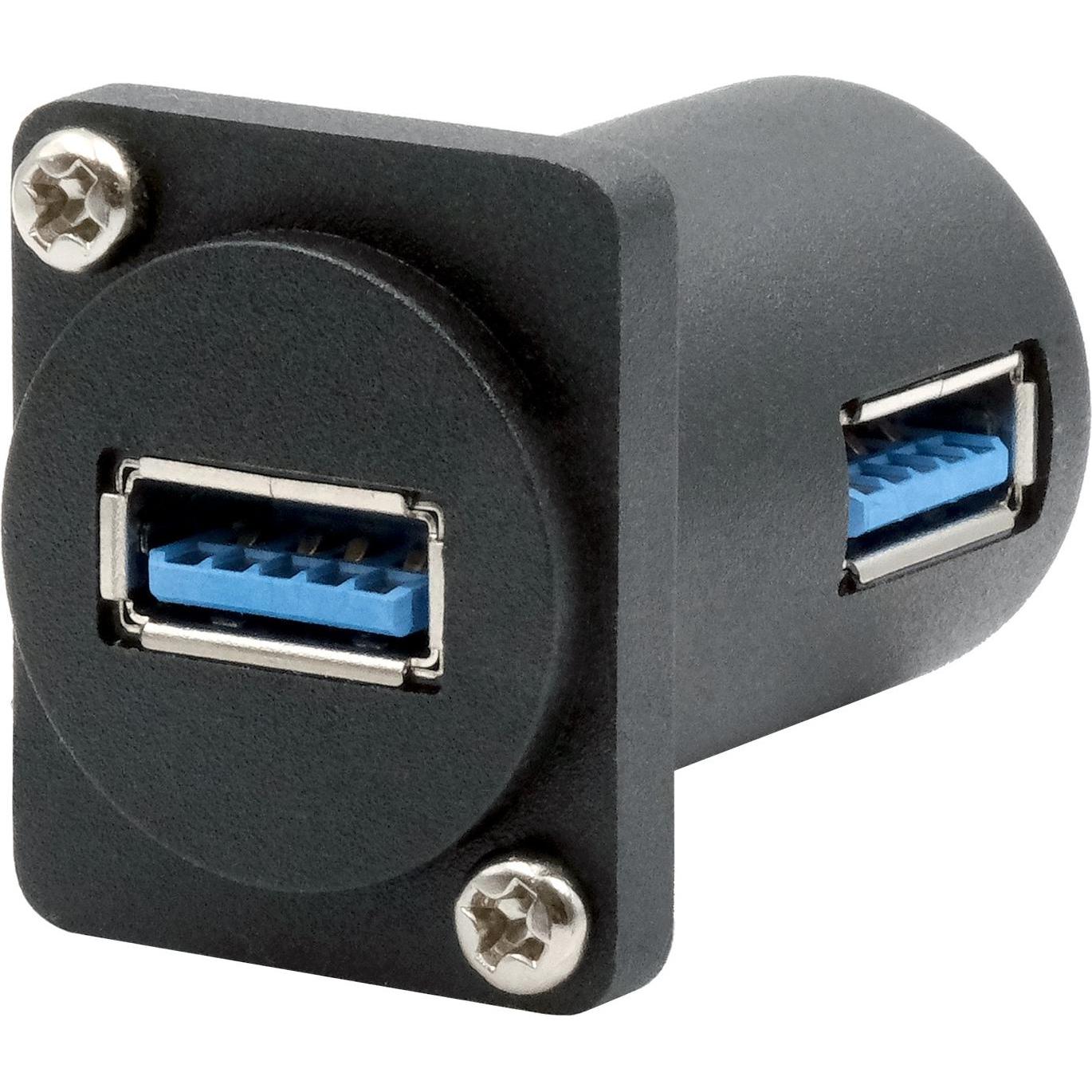 Thumbnail - Exsys D-Typ Adapter USB-A BU-BU (USB-A), Data + Video Adapter