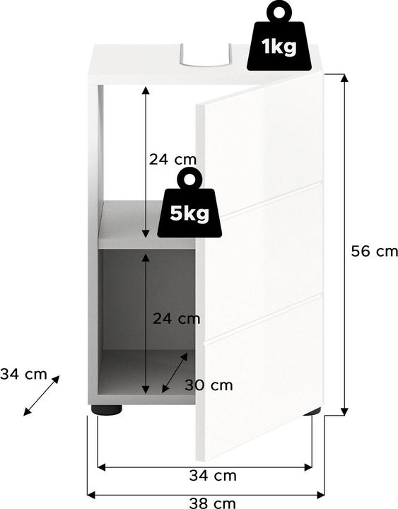 Produktbild Xonox Home Vira (38 x 56 x 34 cm)