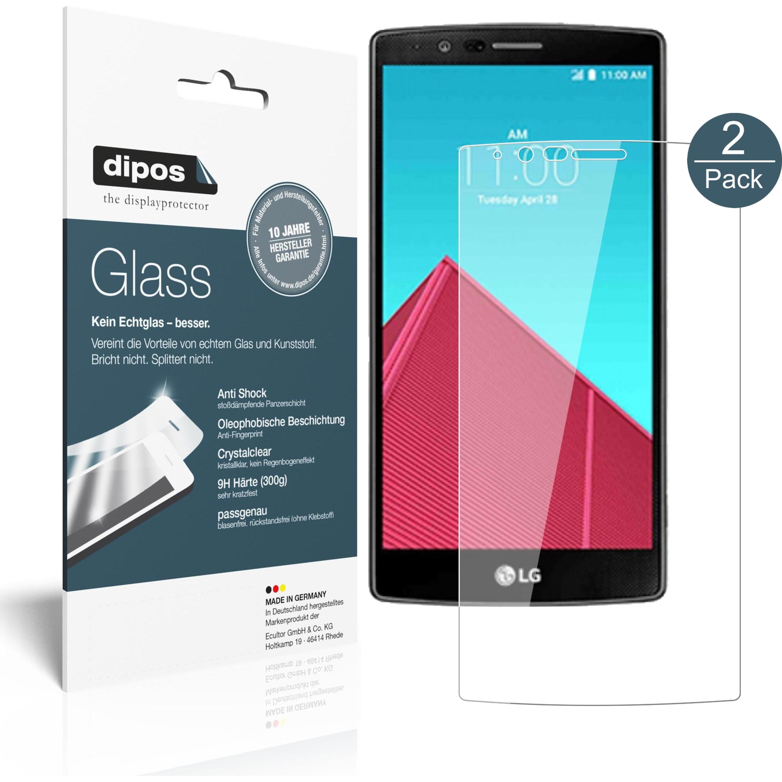 Dipos Displayschutz Anti-Shock (1 Stück, LG G4), Smartphone Schutzfolie, Transparent