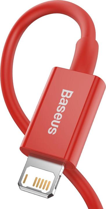 Productafbeelding Baseus Superior Series Kabel USB naar iP 2.4A 1m (rood) (1 m, USB 2.0)