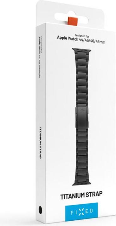 Immagine prodotto Fixed Titan Clock Basis Apple Watch 44/45/46/49mm für Smart Watch, schwarz (Acciaio inossidabile, Titanio)
