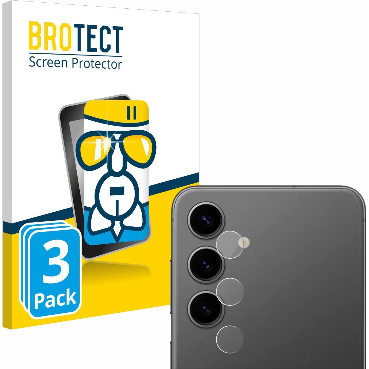 BROTECT AirGlass Panzerglasfolie (3 Stück, Samsung Galaxy S21), Smartphone Schutzfolie, Transparent