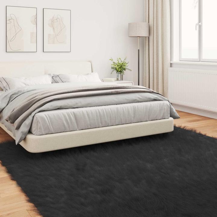 Produktbild vidaXL Kunstschaffell Teppich (200 x 200 cm)