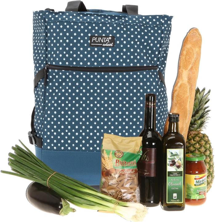 Actual product image Punta Wheel Einkaufstrolley faltbar mit Thermo-Kühltasche (35L)